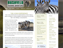Tablet Screenshot of bushveldtrainingadventures.co.za
